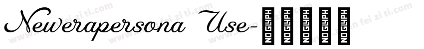 Newerapersona Use字体转换